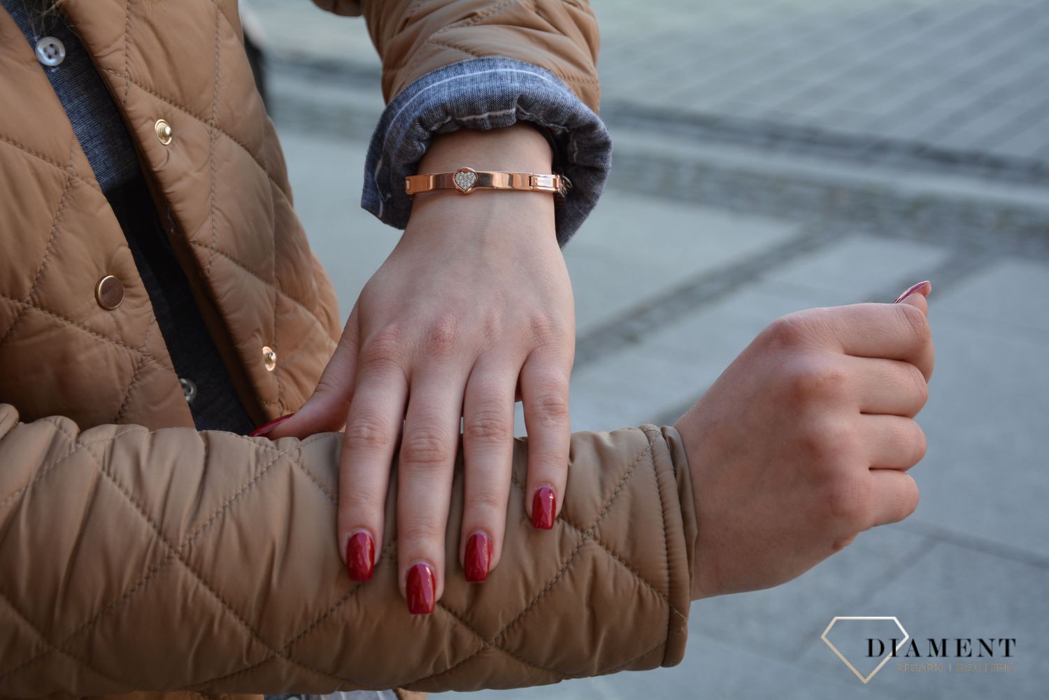 Bransoletka Nomination Trendsetter Różowe Złoto Serce 021135-022.jpg